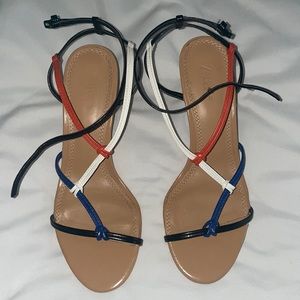 Zara Strappy Heels 7.5 (38)